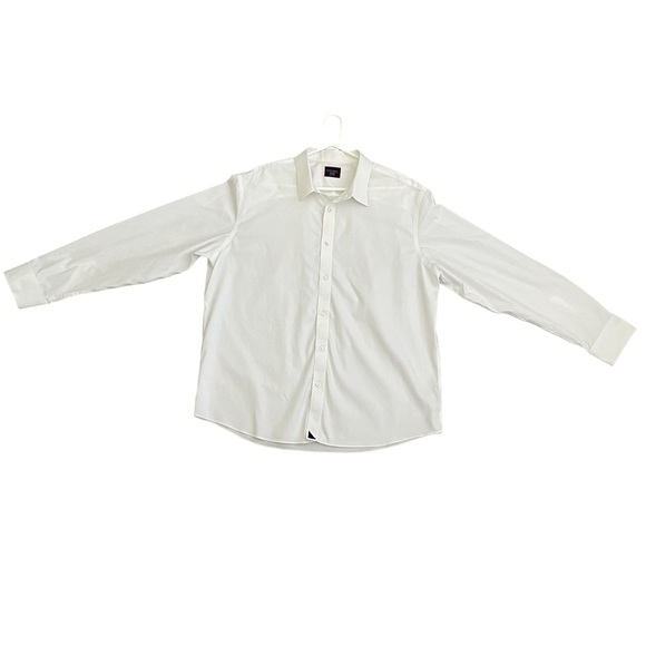 Untuckit Las Cases Wrinkle Free Cotton Men's Classic Button Down White Shirt XXL - Picture 3 of 8